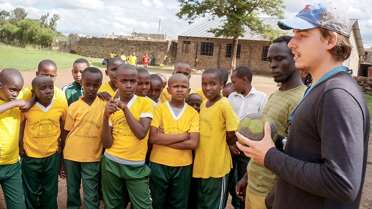 A volunteer sports coach explains the following training programme to children and young people.